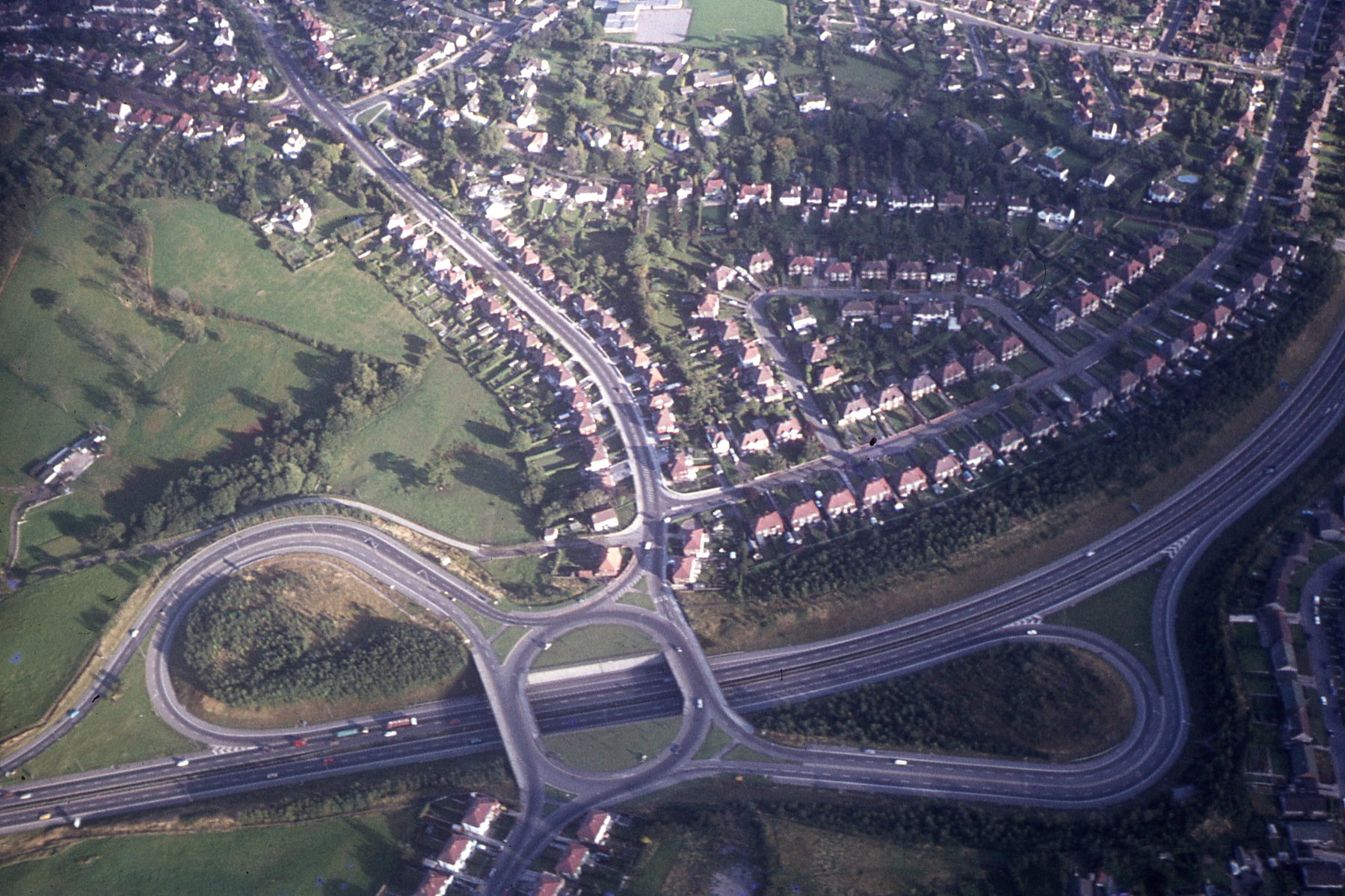 Aerial view of Rogerstone, Newport